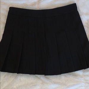 Black pleated skirt with built in shorts